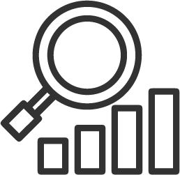 Icono de estrategias con resultados